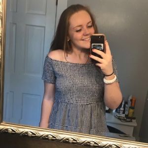 Old Navy Off-the-shoulder Gingham Top